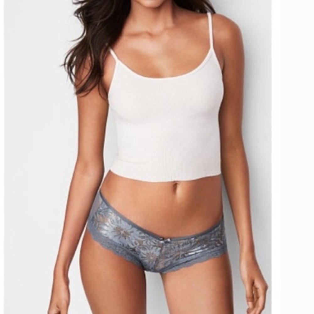 VS‎ Very Sexy Palm Lace Cheeky Panty Black Pearl SF